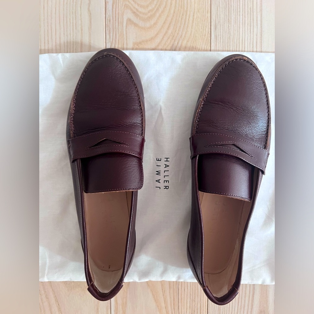 Jamie Haller Oxblood  Penny Loafer